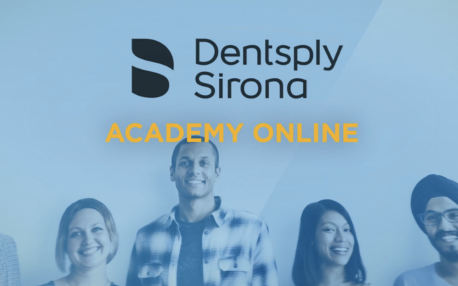 Vignette d'intro vidéo corporate pour Dentsply Sirona Academy online
